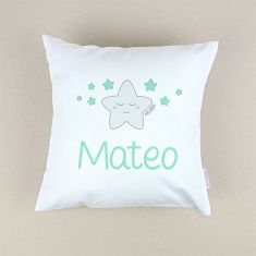 Cojín Estrella sonrisa personalizado