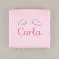 Manta Clásica Rosa Personalizada